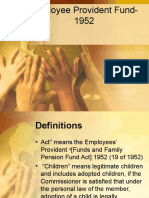Employee Privident Fund Act 1952