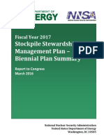 FY17 Stockpile Stewardship and Management Plan