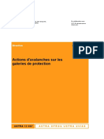 Actions D'avalanches Sur Les Galeries de Protection: Directive