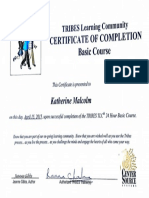 Tribes Certificate