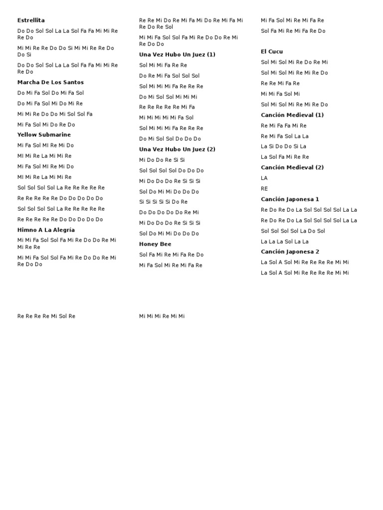 Canciones Melódica PDF
