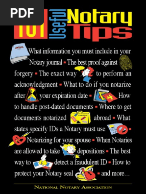 101 Useful Notary Tips