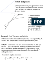 Retas Tangentes e Derivada