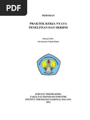 Pedoman Penulisan Pkn Skripsi Dan Penelitian