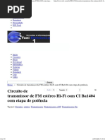 Circuito de Transmissor de FM Estéreo Hi-Fi Com CI Ba1404 Com Etapa de Potência _ Toni Eletronica One