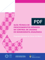 Guia Tecnicos en Mamografia Analogica Cancer de Mama