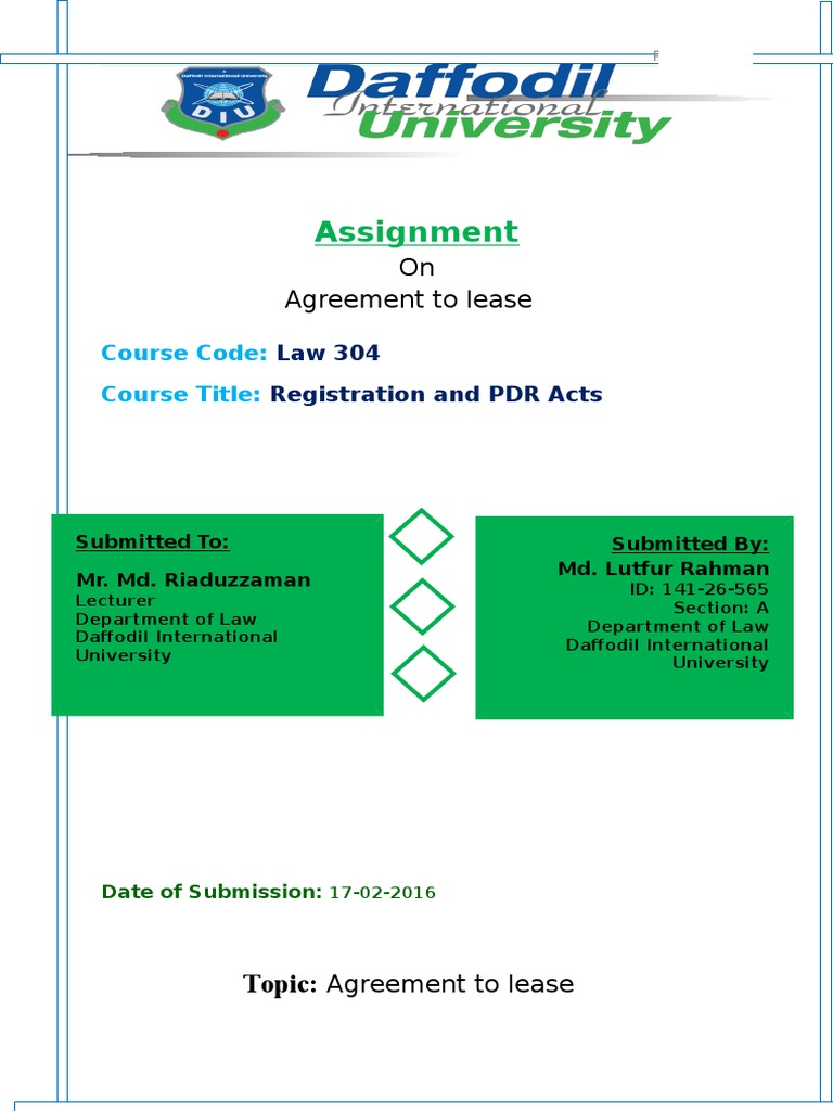 Analysis of the Legal Requirements for the Registration of an Agreement