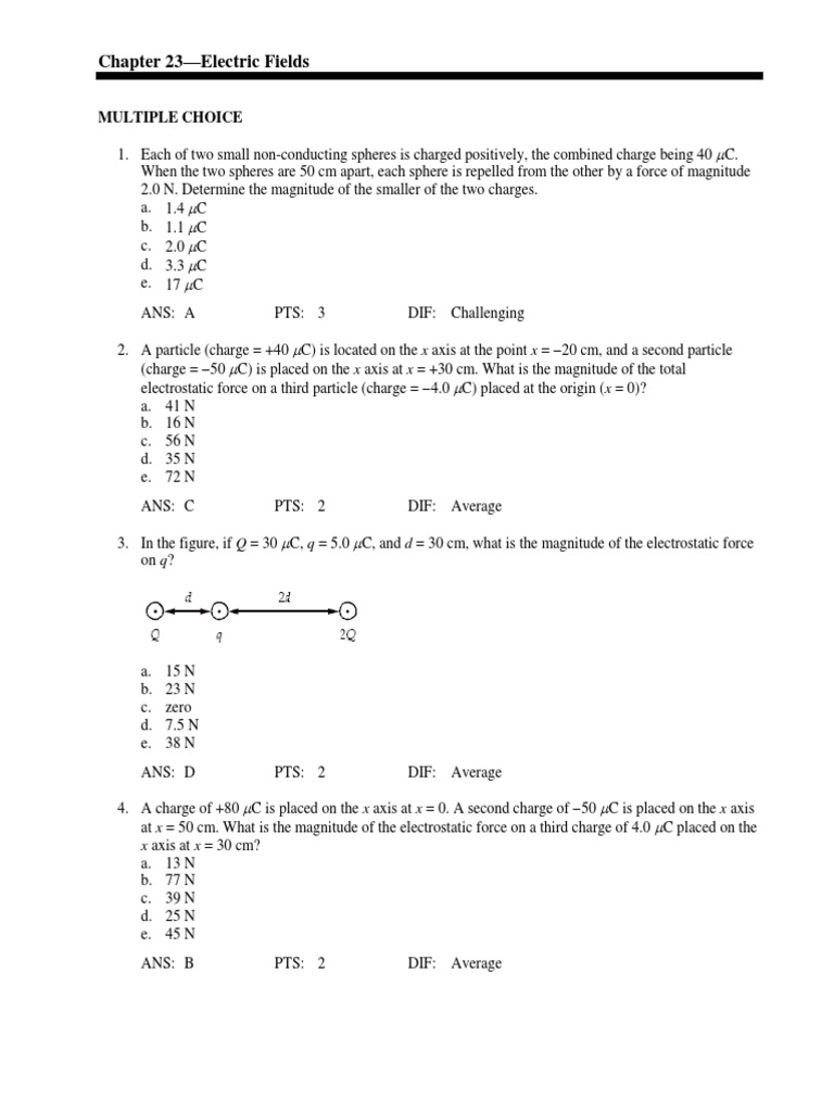 practice-23.pdf | Electric Charge | Electrostatics