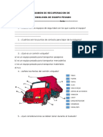 Examen Tecnologia de Equipo Pesado