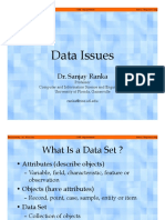 Data Issues: Dr. Sanjay Ranka