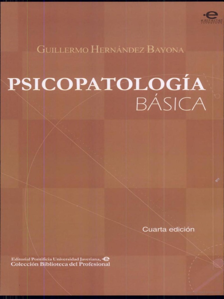 Manual de Psicopatologia Basica PDF | PDF