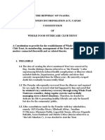 Whole Food Nutricare Club Trust Constitution Final Draft