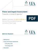 Power and Impact Assessment:: Towards A Research Agenda?