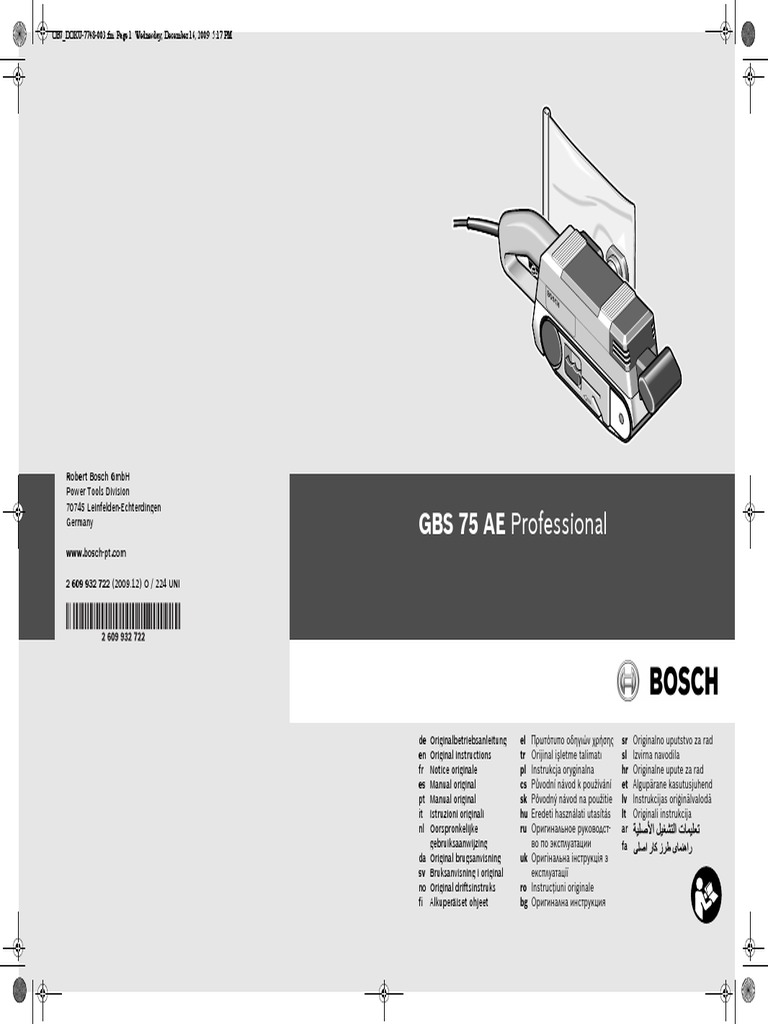 Manual Bosch Gbs 75ae Pdf