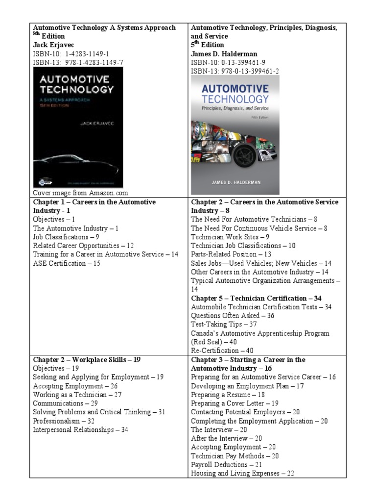 Automotive Technology Overview 5th Edition | PDF | Four Wheel Drive ...