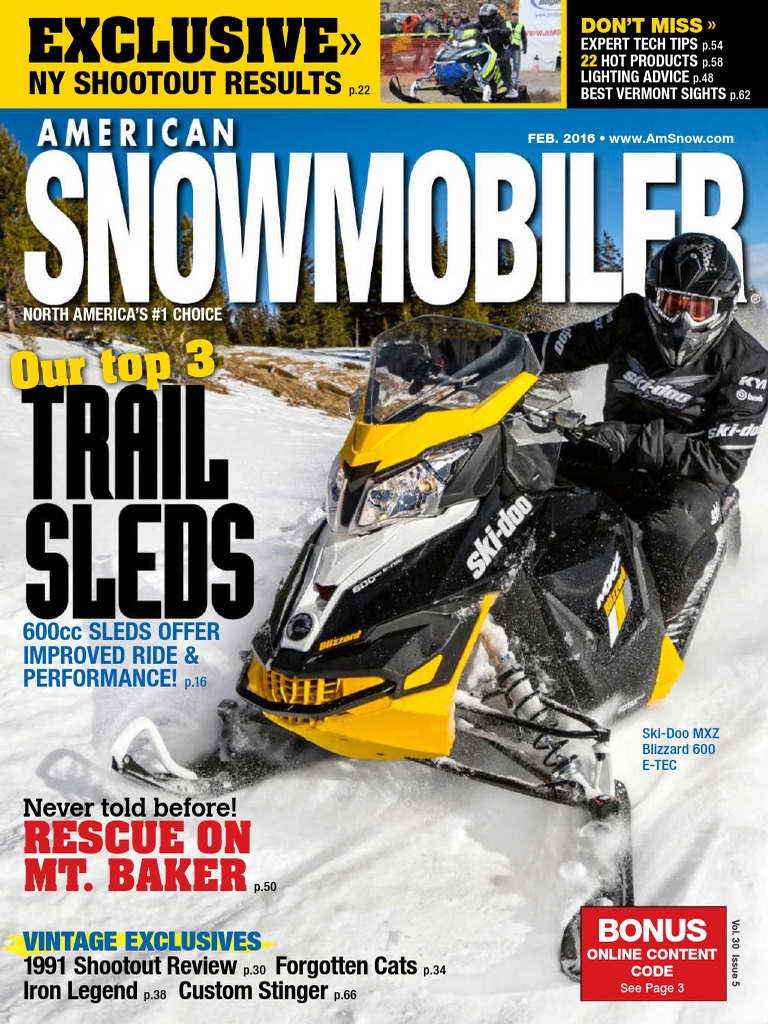 American Snowmobiler - February 2016 PDF | PDF | Tire | Trailer (Vehicle)