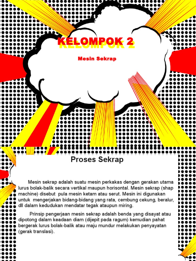 Proses dan Jenis Mesin Sekrap | PDF