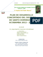 Plan de Desarrollo Distrito Santo Domingo 2012-2022