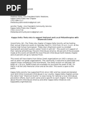 shamrock press release- hl