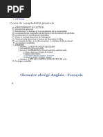 Cours de Comptabilité Générale - Glossaire Abrégé Anglais - Français