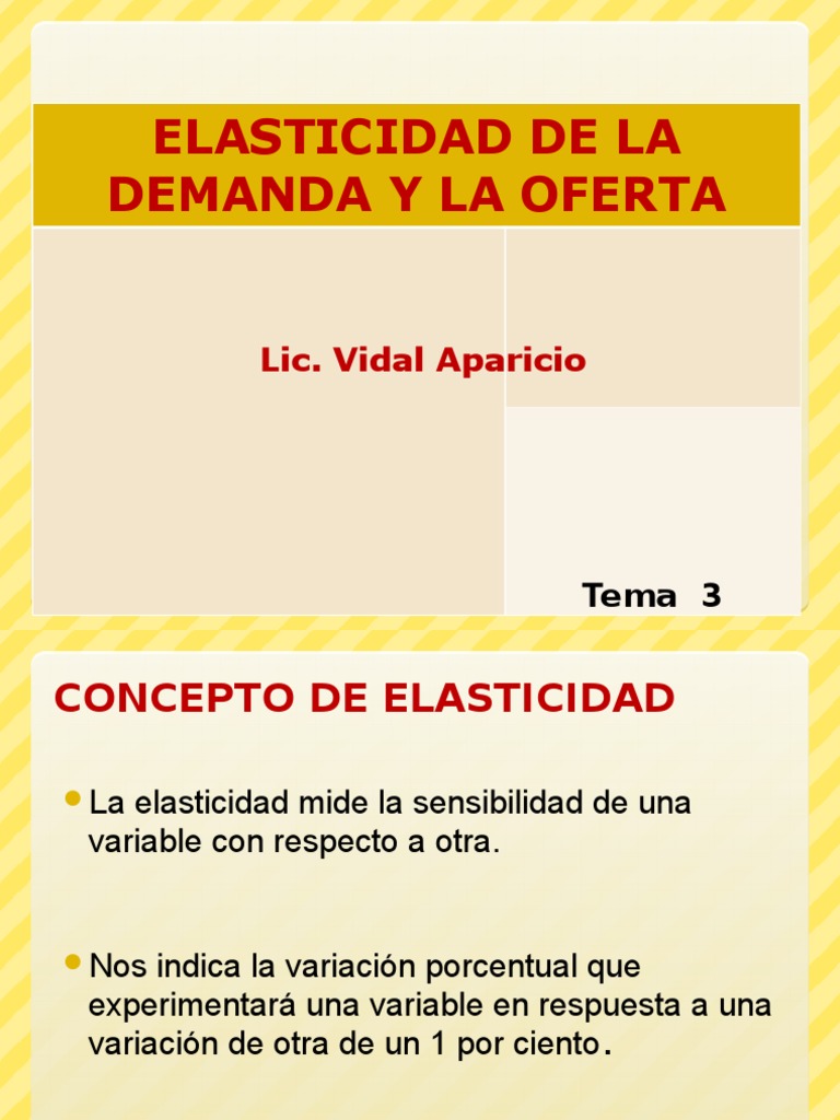 Elasticidad de Demanda y Oferta Explicada | PDF | Elasticidad (economía ...