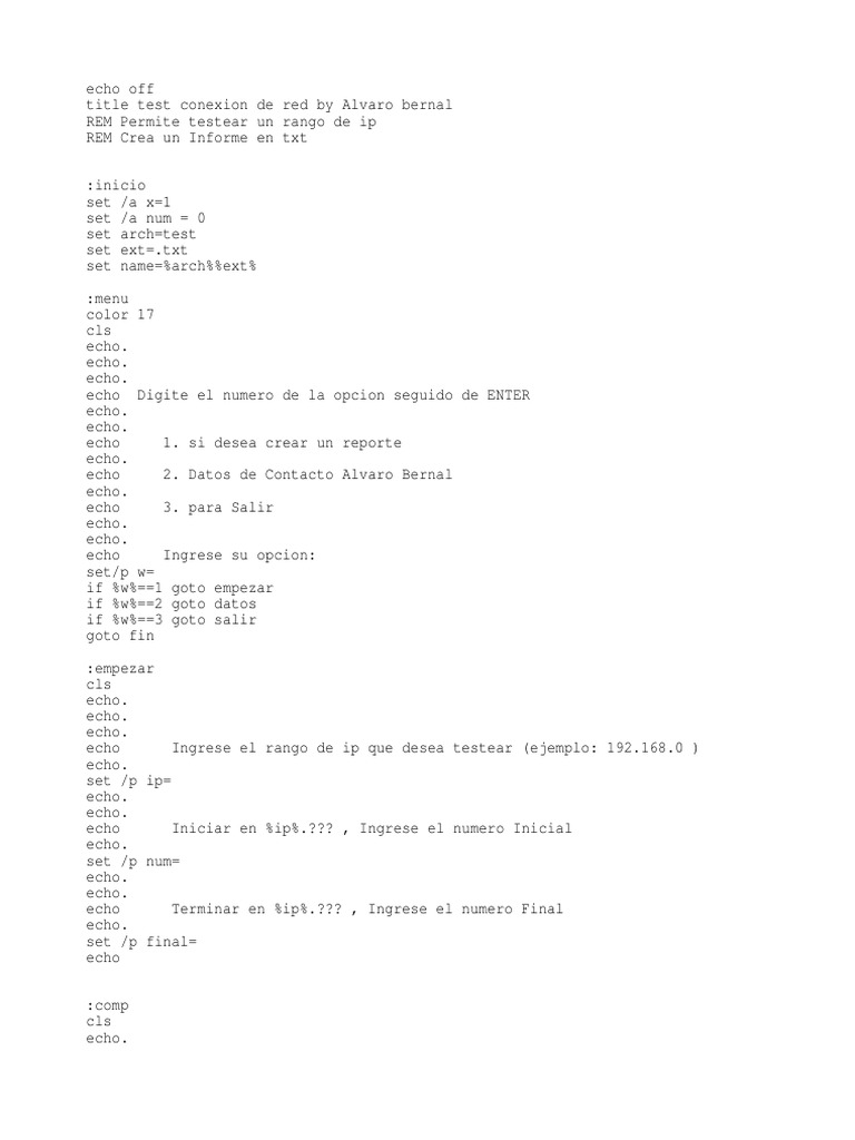 Testeo de IPs con Comando Ping en CMD | PDF | Informática