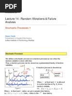 Lecture 14: Random Vibrations & Failure Analysis: Stochastic Processes-1