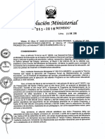 Resolución Ministerial 053