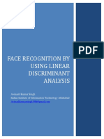 Face Recognition by Using Linear Discriminant Analysis