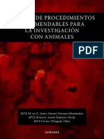 Manual de Procedimientos Recomendables para La Investigación Con Animales