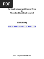 Foreign Exchange and Foreign Trade in Al Arafah Islami Bank LTD