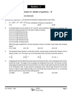 Section 1: Sub-Section I-A: Number of Questions 10