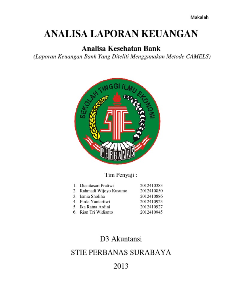 Makalah Analisa Laporan Keuangan