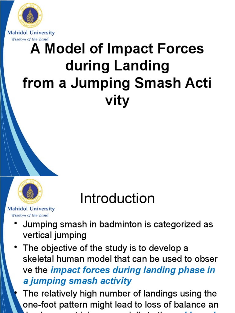 Impact Forces in Badminton Landings | PDF