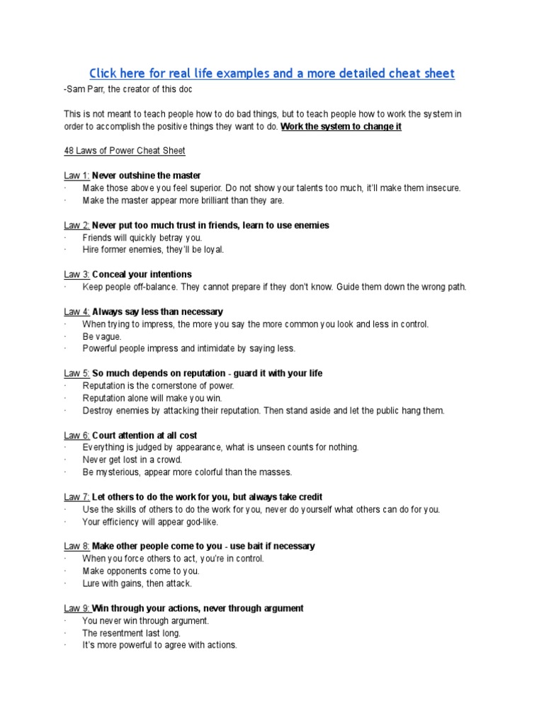 The 48 Laws Of Power Deutsch