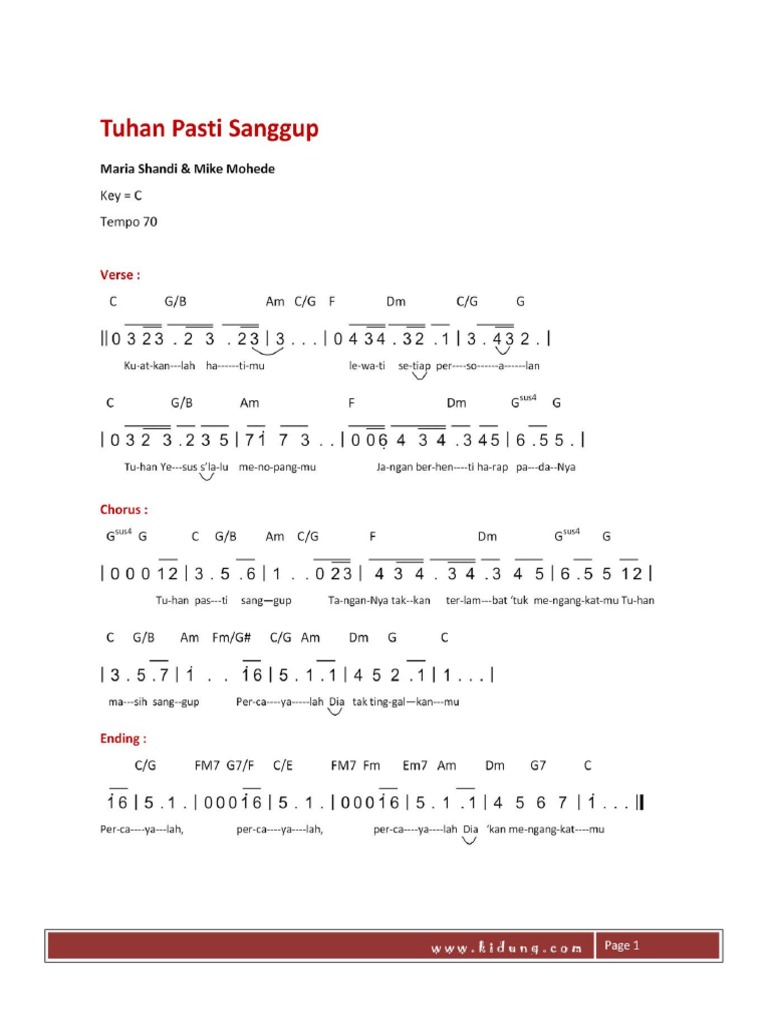Tuhan Pasti Sanggup Pdf