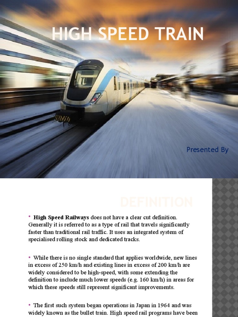 High Speed Train | PDF | High Speed Rail | Train