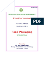 Food Packaging Study Material