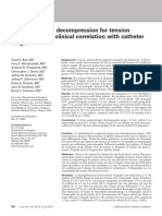 Thoracic Needle Decompression For Tension Pneumothorax: Clinical Correlation With Catheter Length