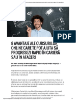 8 Avantaje Ale Cursurilor Online Care t...Carieră Sau În Afaceri _ Dragoş Stoian