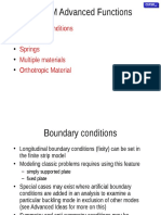 CUFSM Advanced Functions: Boundary Conditions Constraints Springs Multiple Materials Orthotropic Material