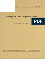 Design of Drip .Irrigation Lines: I-PAI WU and Gitlin