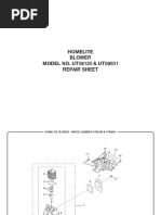 Homelite Blower Part List