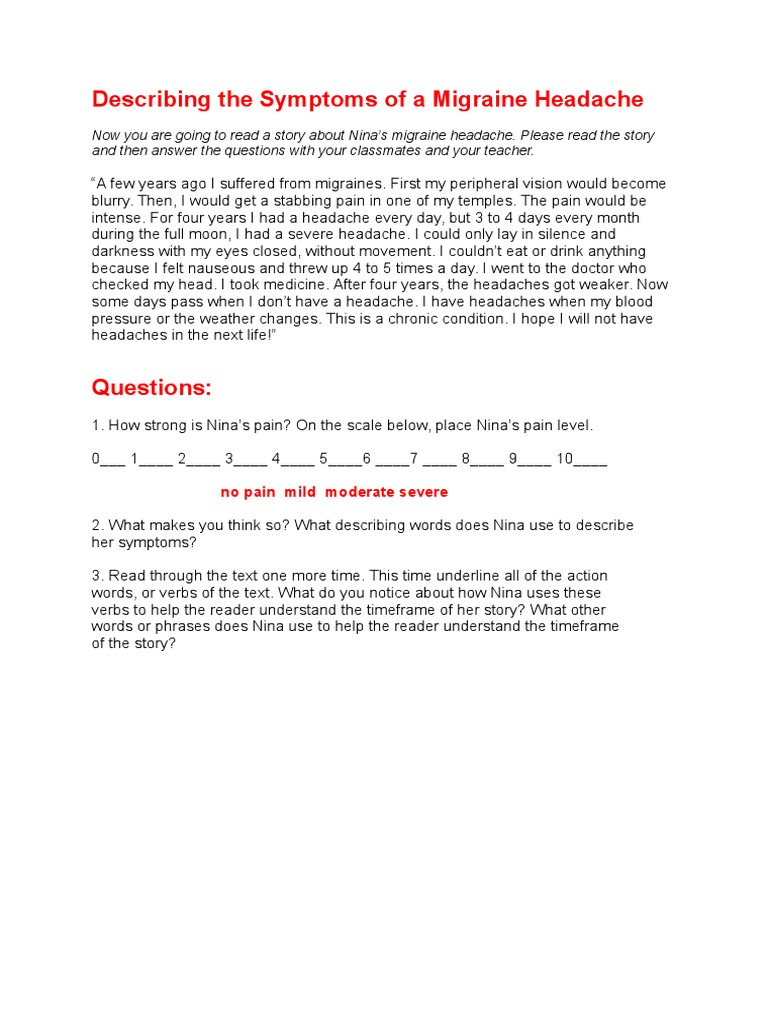 Understanding Migraine Symptoms | PDF