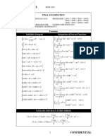 Final Examination Formula