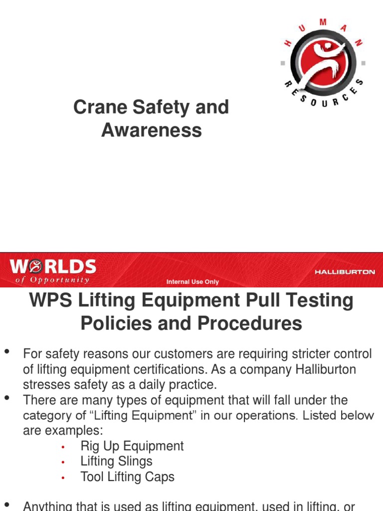 Crane Safety and Lifting Equipment Guidelines | PDF | Crane (Machine ...