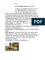 zoologists and wildlife biologists