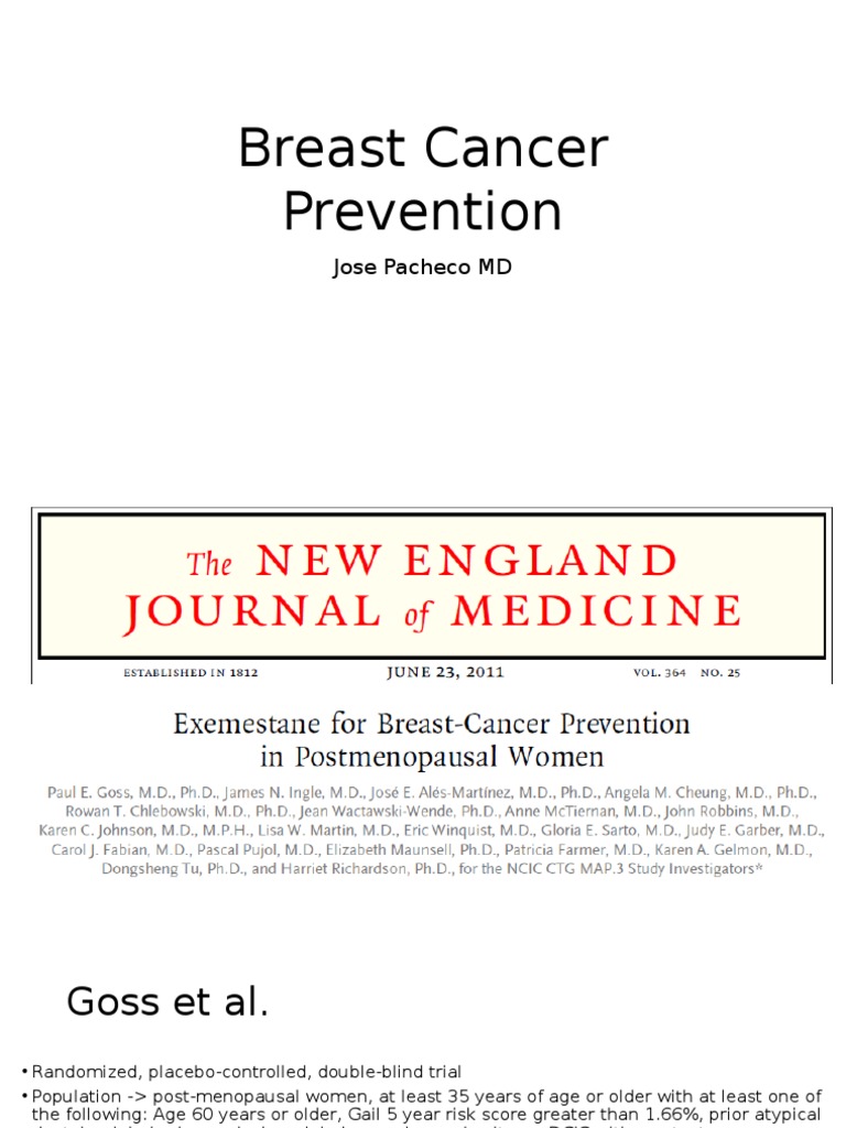 Breast Cancer Prevention Strategies Overview | PDF | Breast Cancer ...