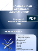 Perencanaan Dan Pelaksanaan Laboratorium