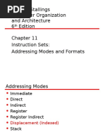 William Stallings Computer Organization and Architecture 6 Edition Instruction Sets: Addressing Modes and Formats